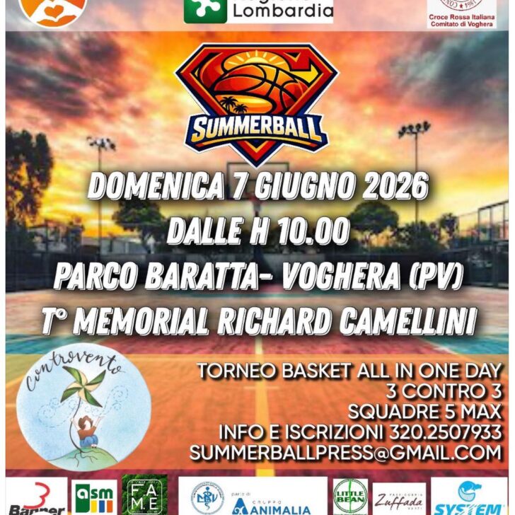 Domenica a Voghera torna il Summerball: al Parco Baratta il 1° Memorial dedicato a Richard Camellini