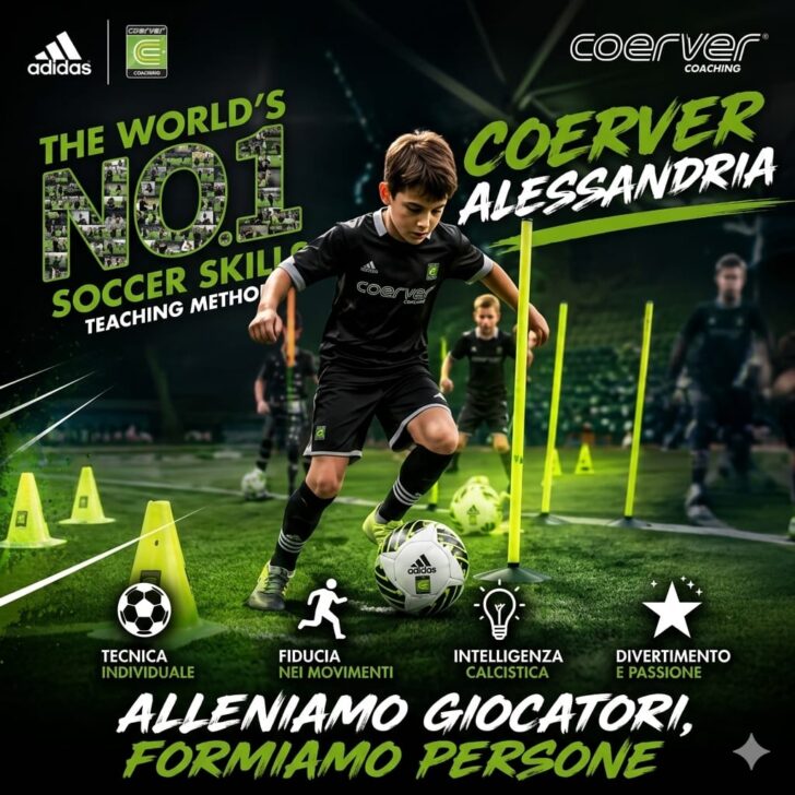 Ad Alessandria la Totti Soccer School: una settimana al Coerver® Camp per “giocare come le stelle del calcio”
