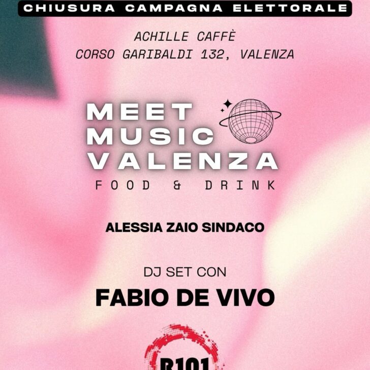 Elezioni Valenza: venerdì il dj set con Fabio De Vivo chiude la campagna elettorale di Alessia Zaio