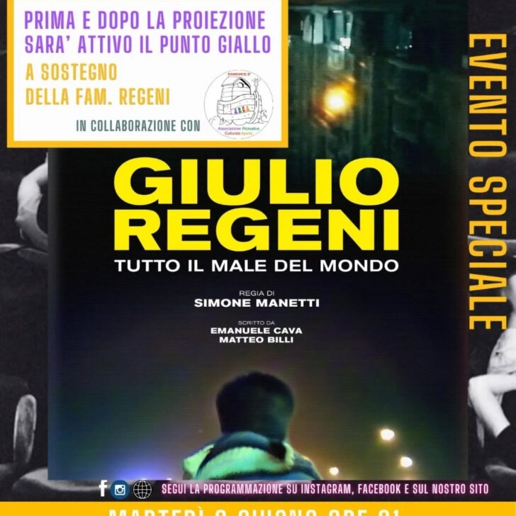 A Valenza il film che racconta la tragedia di Giulio Regeni