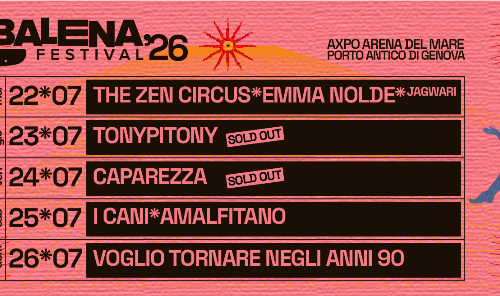 Anche TonyPitony e Caparezza al Balena Festival 2026