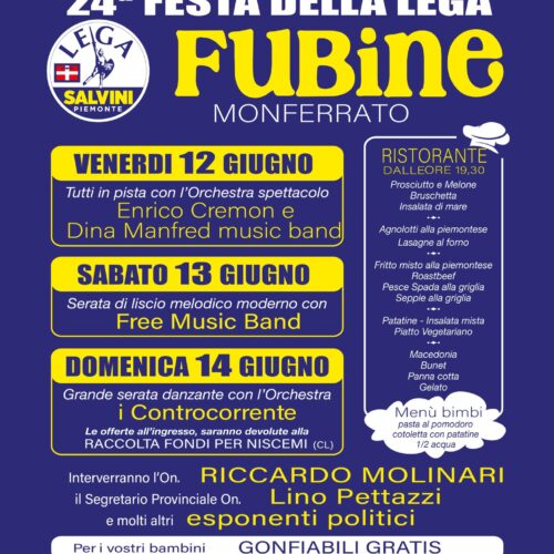 A Fubine torna la festa della Lega