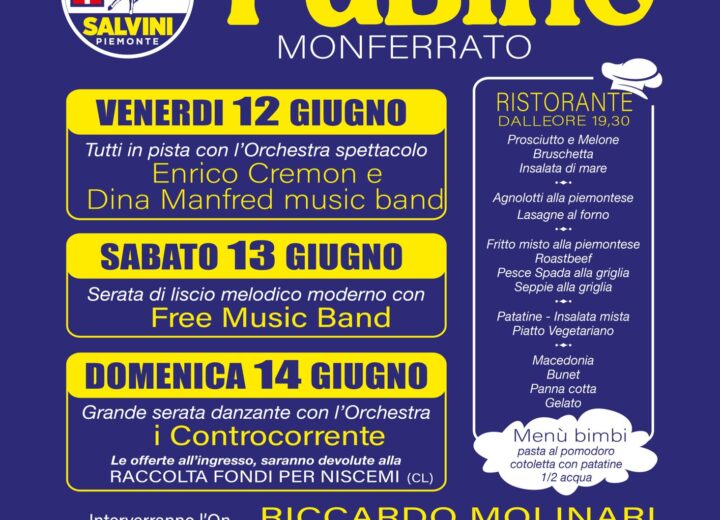 A Fubine torna la festa della Lega