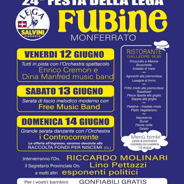 A Fubine torna la festa della Lega