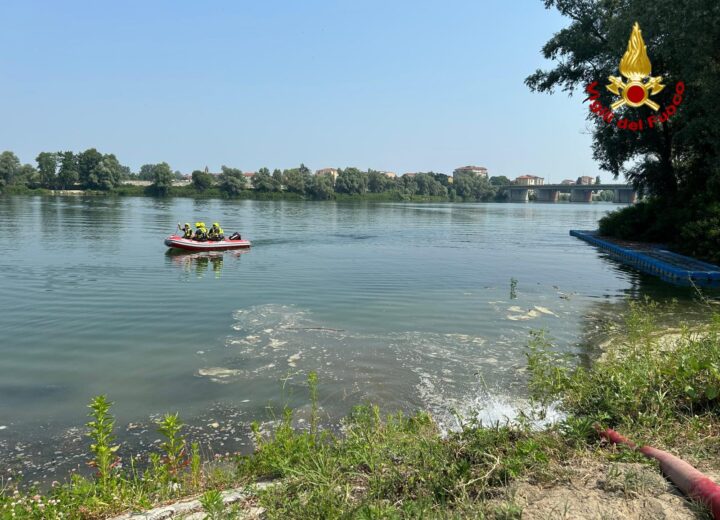 Esercitazioni Exe-Po a Casale: Vigili del Fuoco simulano recupero persona nel fiume