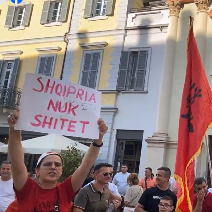 Novara, la comunità albanese si mobilita: in Piazza Gramsci  la «rivoluzione dei fenicotteri»
