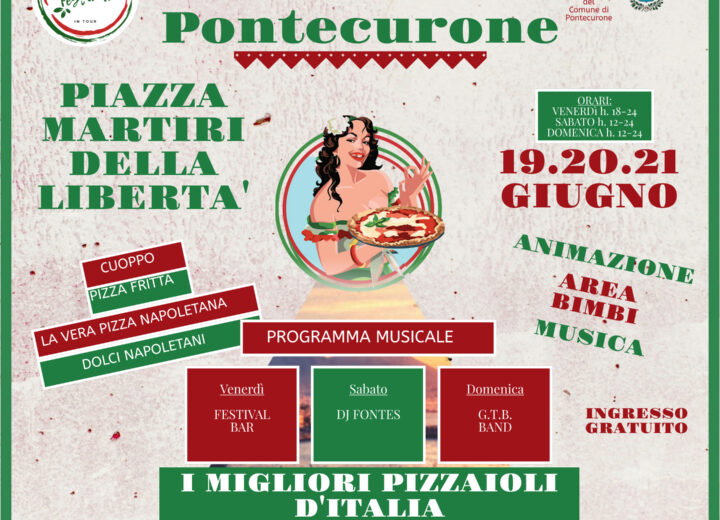 A Pontecurone il “Pizza Festival”: tre giorni dedicati alla regina della tavola italiana con tanta musica e divertimento
