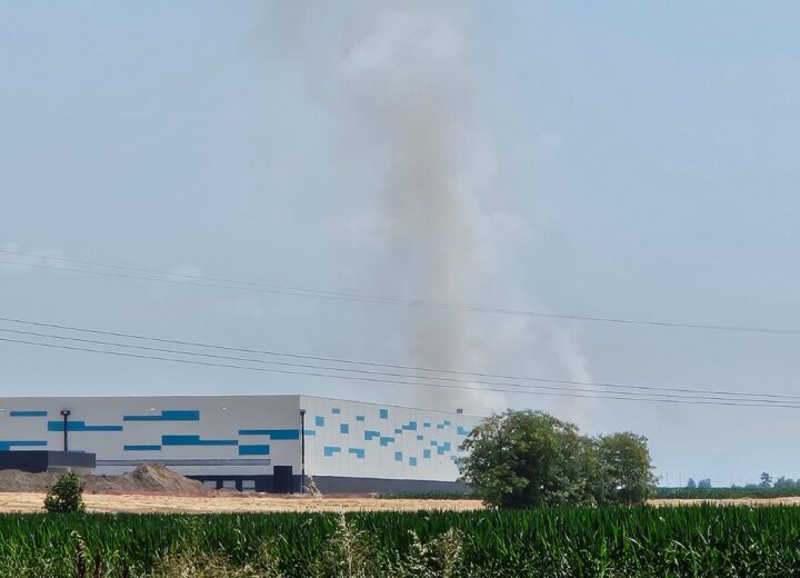 Incendio di sterpaglie tra Spinetta e Litta Parodi: al lavoro i Vigili del Fuoco