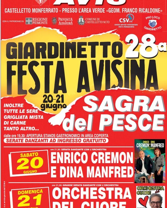 Giardinetto in festa: torna la tradizionale Festa Avisina con la Sagra del Pesce