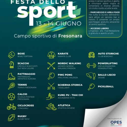 Fresonara celebra lo sport: sabato e domenica esibizioni e divertimento per tutte le età