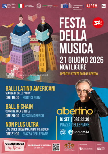 Albertino guest star della Festa della Musica a Novi Ligure