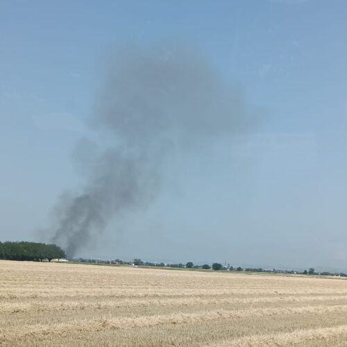 Altro incendio sterpaglie nell’Alessandrino: il rogo in un campo a Spinetta