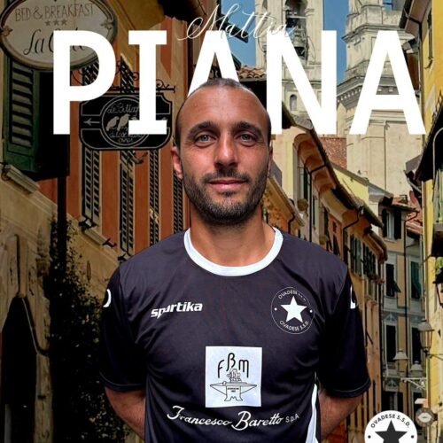Calcio, l’Ovadese riabbraccia bomber Mattia Piana: “Certi amori non finiscono…”