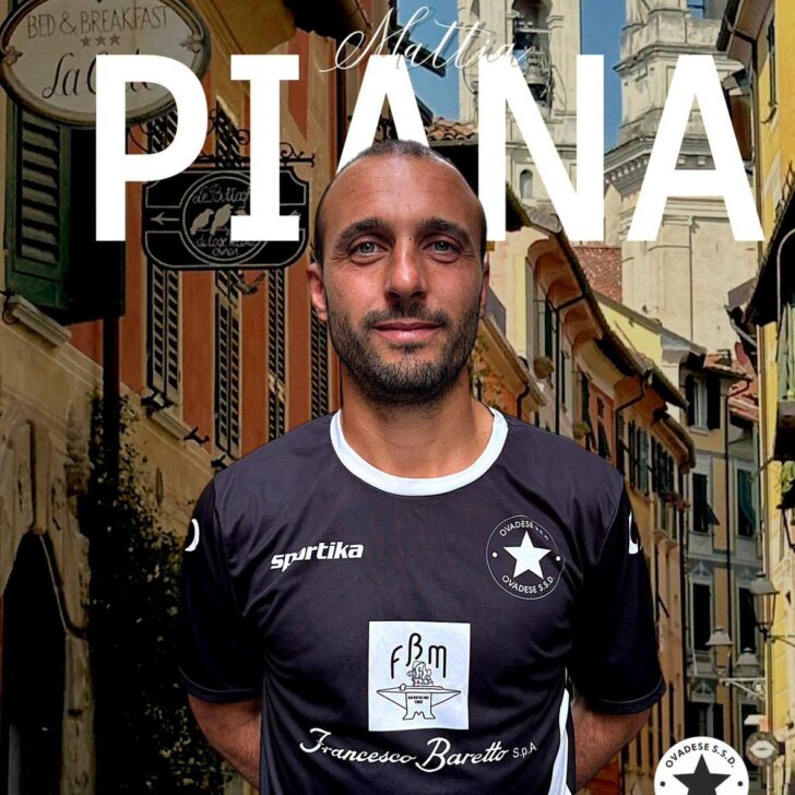 Calcio, l’Ovadese riabbraccia bomber Mattia Piana: “Certi amori non finiscono…”