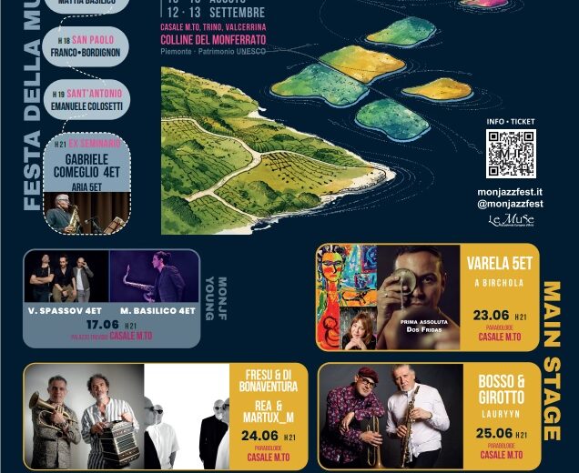 Con Monfrà Jazz Fest 2026 il Monferrato si trasforma in una grande mappa sonora