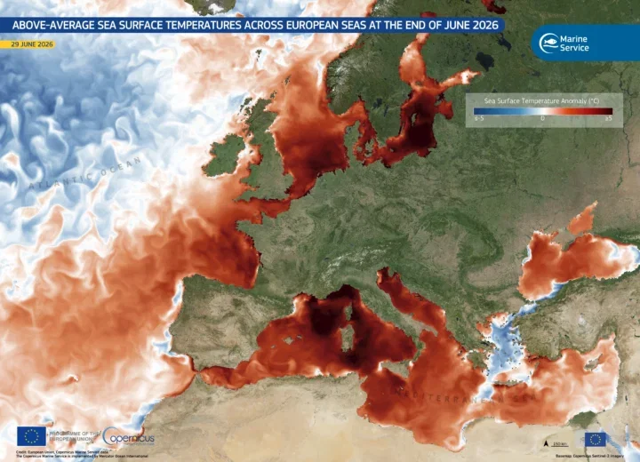 Mar Mediterraneo sempre più caldo: anomalie fino a 6 gradi