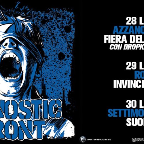 Gli Agnostic Front, pionieri dell’hardcore mondiale, sono in Italia per tre concerti