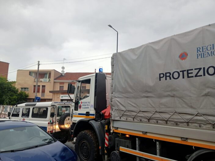 Maltempo: a Spinetta Rio Lovassina arrivato al livello di guardia