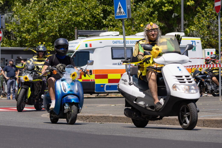 Motoraduno Madonnina dei Centauri: le foto della sfilata in piazza Garibaldi ad Alessandria