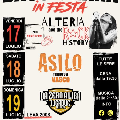 Bassignana in festa per la Madonna del Carmine: tre serate tra rock, cucina e tradizione con Alteria, Vasco e Ligabue