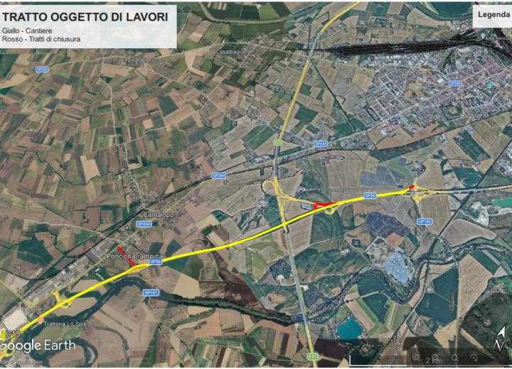 Dal 13 al 25 luglio lavori sulla tangenziale tra Alessandria e Borgoratto