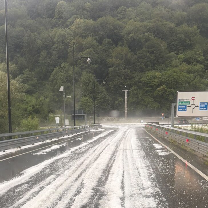 Violenta grandinata nell’Alto Piemonte: le foto