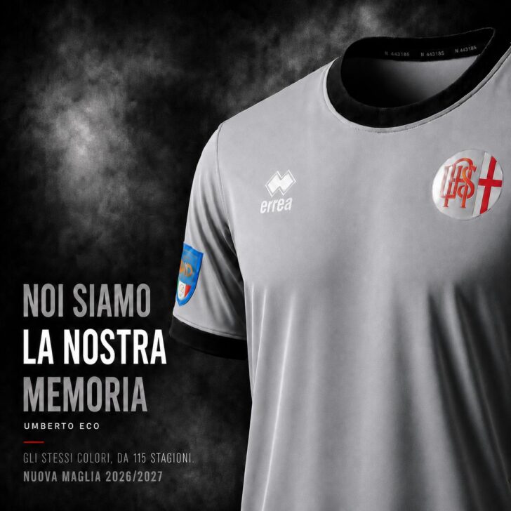 La nuova maglia dell’Alessandria calcio, accompagnata dalla frase di un alessandrino illustre: Eco