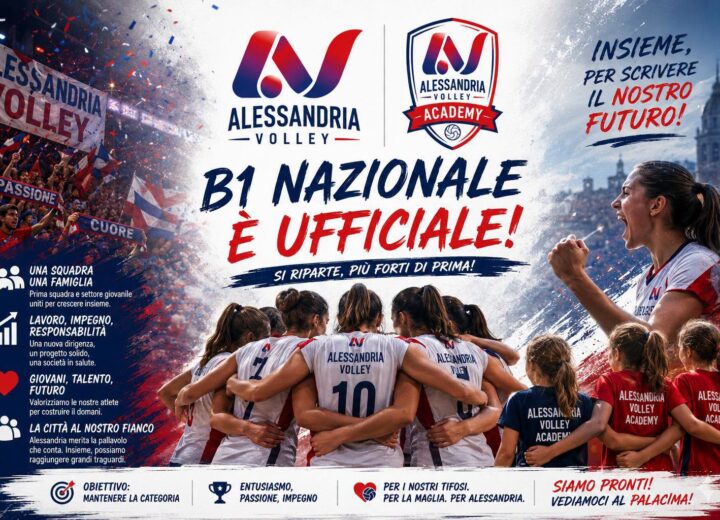 Alessandria Volley riparte dalla B1: prima squadra giovane e Academy al centro del progetto