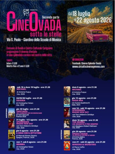A Ovada riparte il Cinema sotto le stelle