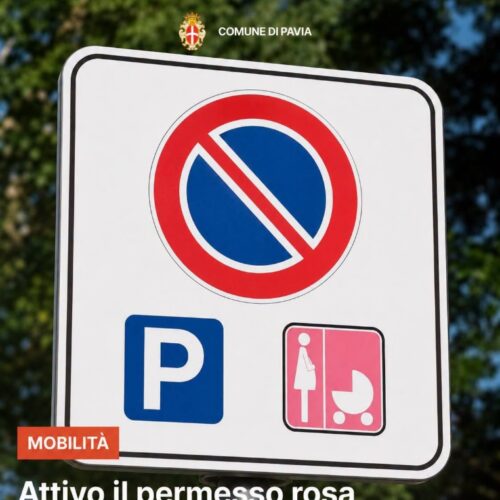 Pavia attiva il Permesso Rosa: soste agevolate per future mamme e neogenitori