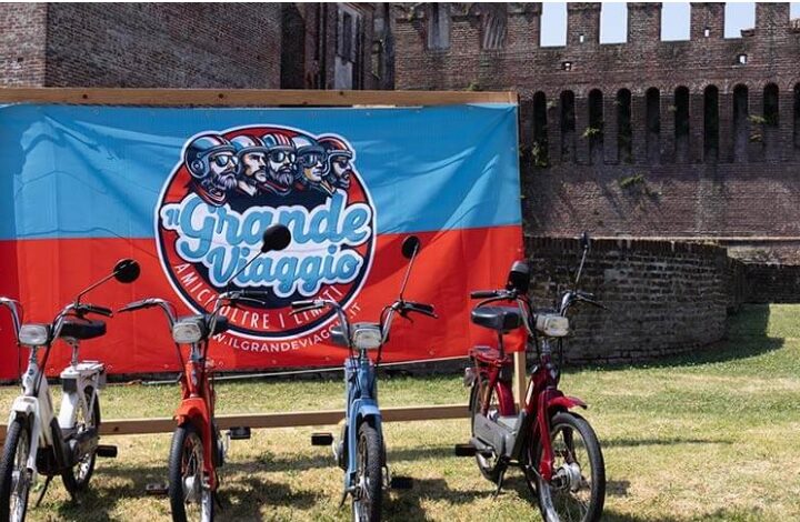 Cinque amici in sella a Ciao d’epoca per aiutare il Gaslini. “Il Grande Viaggio” parte domenica da Pavia