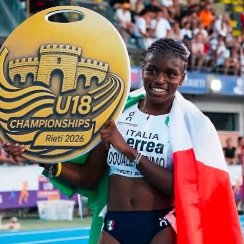 Kelly Doualla regina d’Europa: oro nei 100 metri e nuovo record continentale under 18
