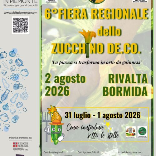 Rivalta Bormida celebra lo Zucchino De.Co.: torna la 6ª Fiera Regionale tra gusto, musica e tradizione