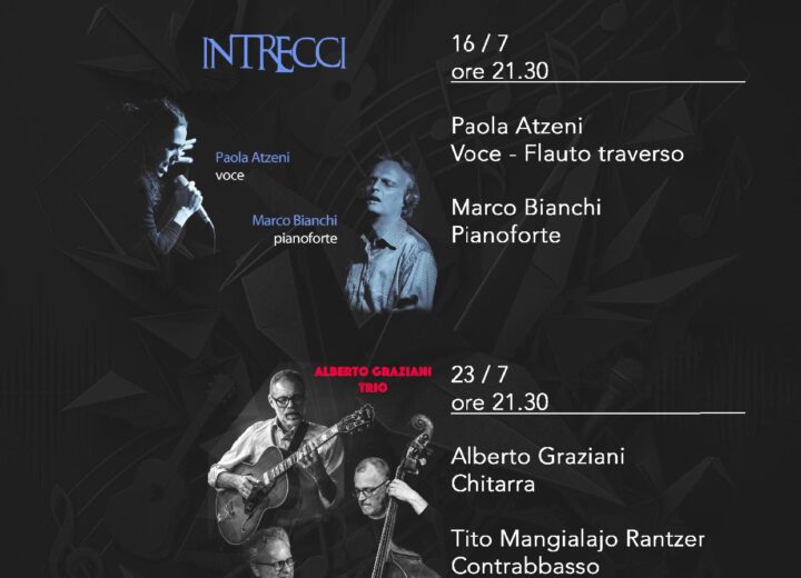 Il jazz protagonista nel cortile della Dimora Storica Gallini a Voghera con Alberto Graziani Trio