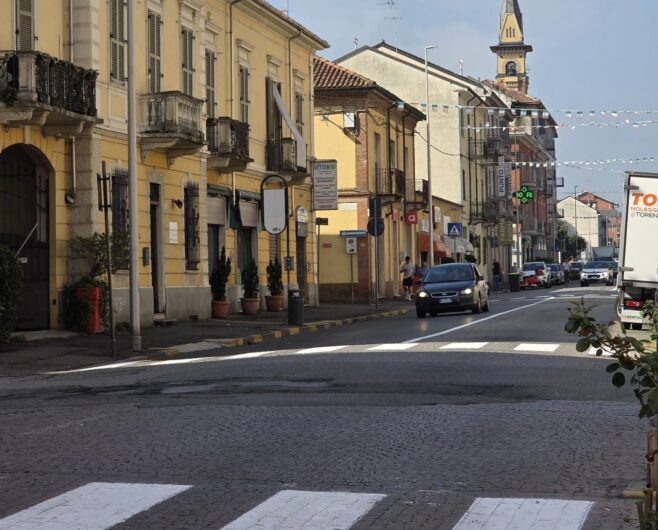 Al quartiere Cristo di Alessandria rifatte le strisce pedonali e nuovi limiti ai mezzi pesanti