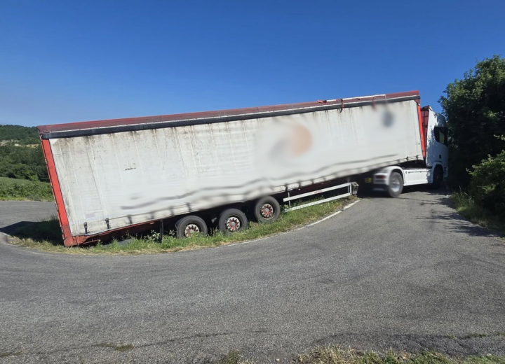 Strada bloccata a Cantalupo Ligure: tratto nuovamente percorribile