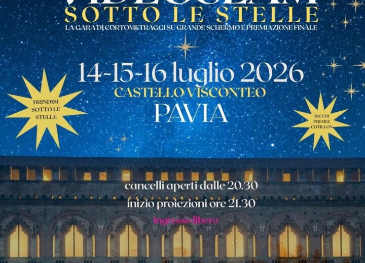 Videoslam compie vent’anni: tre serate di cinema sotto le stelle al Castello Visconteo di Pavia
