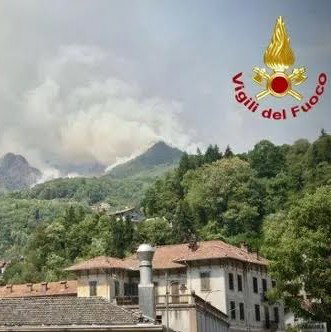 Brucia ancora il Monte Barone in Valsessera