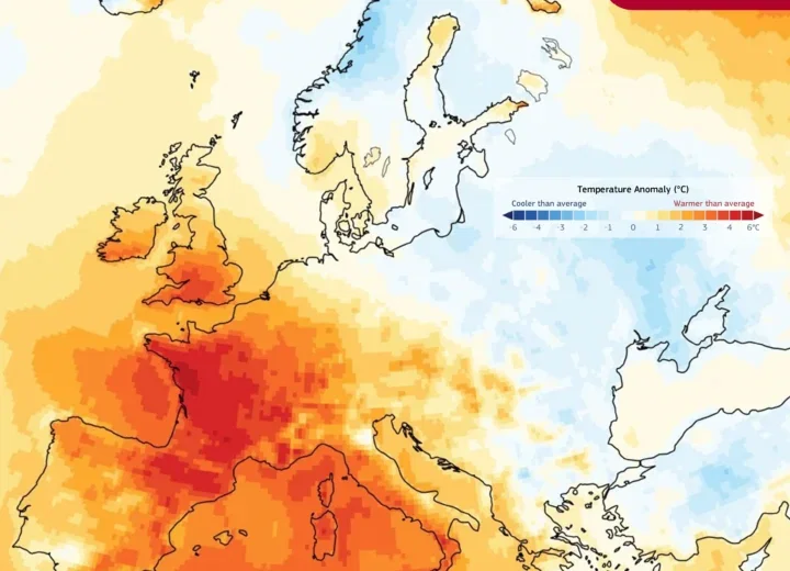 Luglio 2026 il secondo più caldo mai registrato in Europa Occidentale