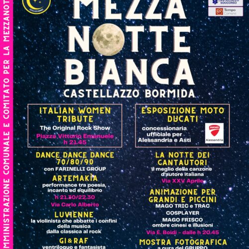 Sabato 8 agosto a Castellazzo la “Mezzanotte bianca”