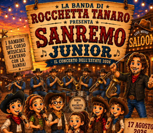 Lunedì 17 agosto a Rocchetta Tanaro le canzoni di Sanremo con la banda e il coro del paese