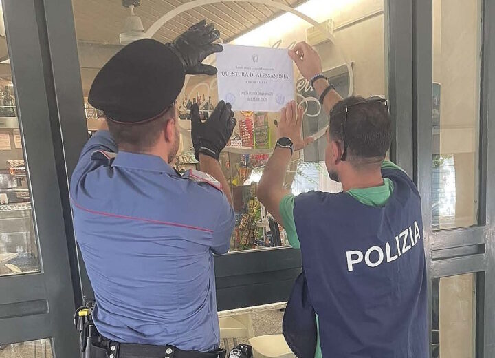 Degrado e illeciti: chiuso per 20 giorni bar di Tortona
