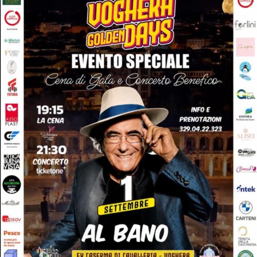 A Voghera conto alla rovescia per Al Bano: martedì il concerto all’Ex Caserma di Cavalleria
