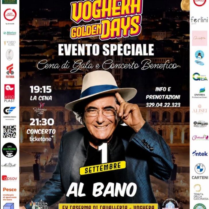 A Voghera conto alla rovescia per Al Bano: martedì il concerto all’Ex Caserma di Cavalleria