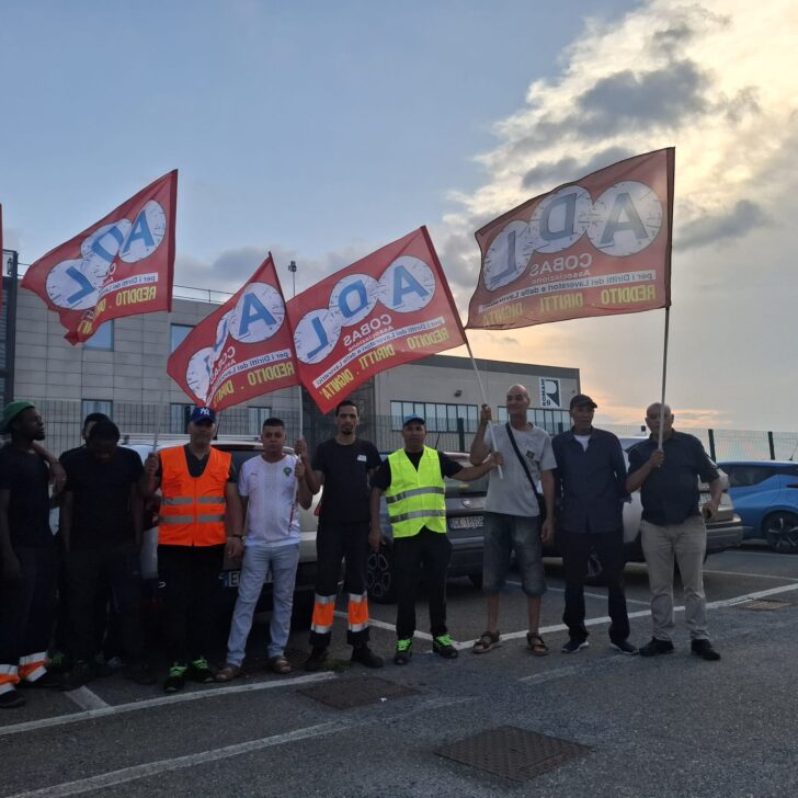 Stipendio in ritardo, stato di agitazione e sciopero degli addetti della cooperativa FTM alla Caffè Romani