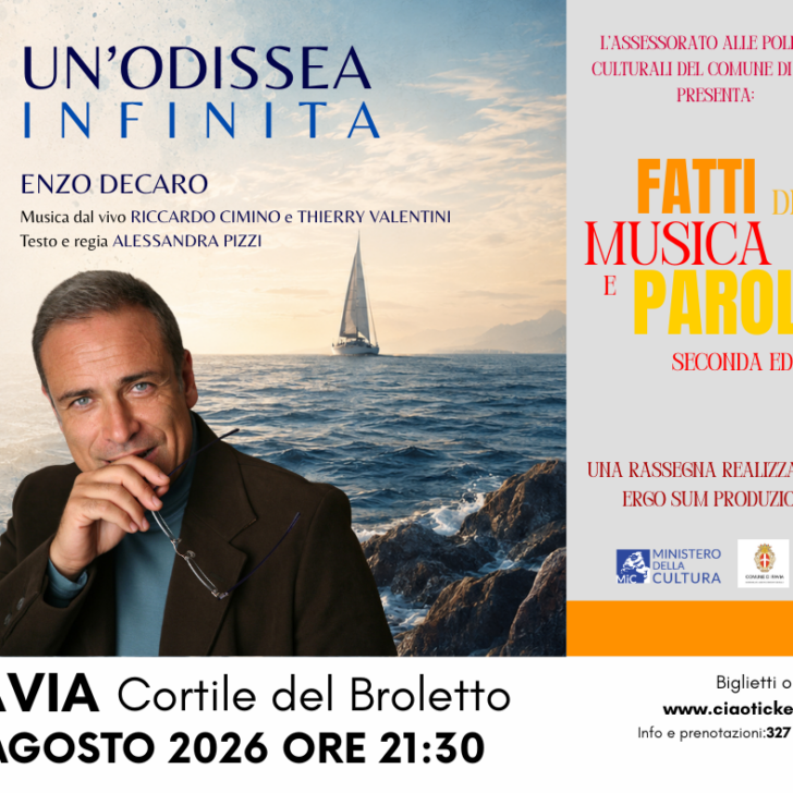L’Odissea di Enzo Decaro domenica a Pavia