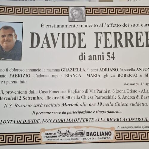 Addio al professor Davide Ferreri, liceo Eco in lutto: “Colto, capace e sempre vicino ai suoi studenti”