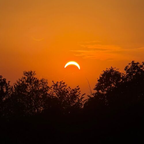Lo spettacolo dell’eclissi di sole: le vostre foto