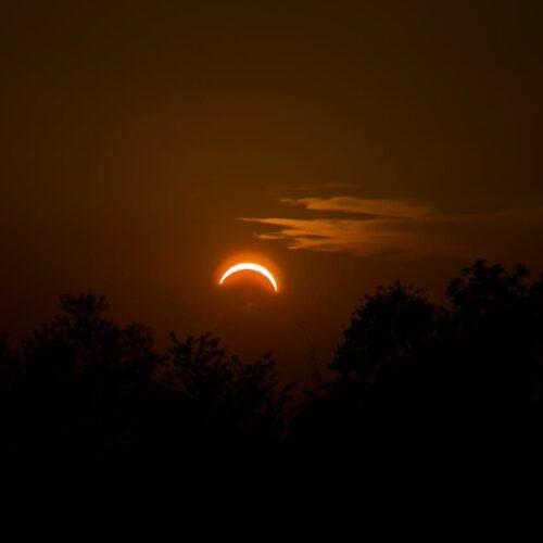 Lo spettacolo dell’eclissi di sole: le vostre foto