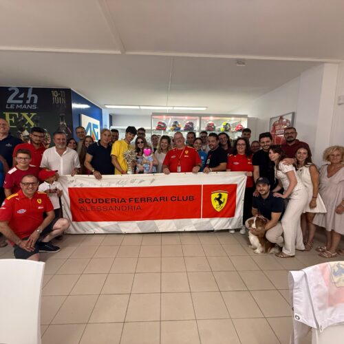 Il Ferrari Club di Alessandria incontra il pilota Antonio Giovinazzi e il suo fan club in Puglia